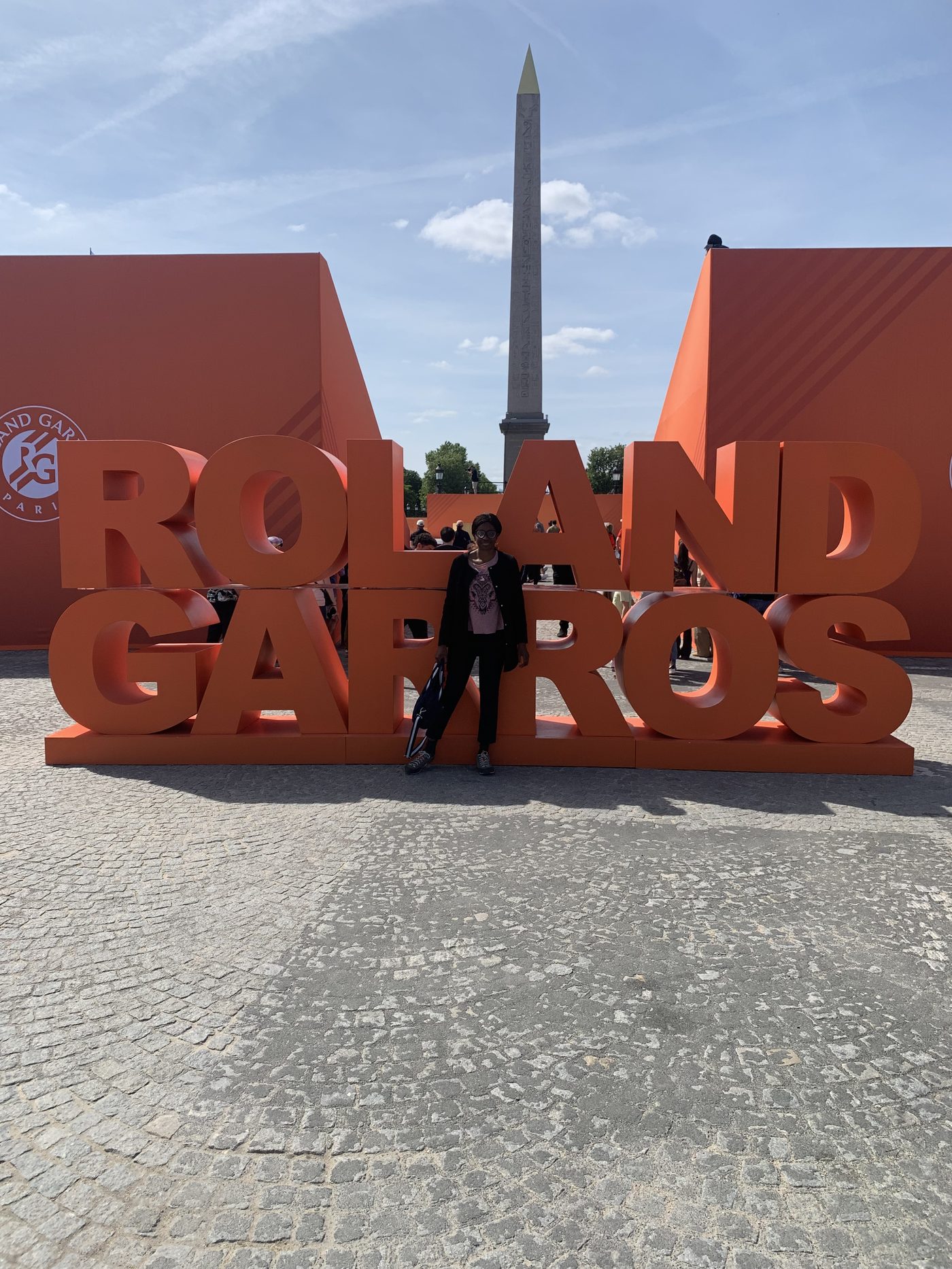 Installation Roland-Garros place de la Concorde